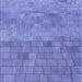 Round Patterned Sky Blue Rug, pat2177blu
