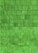 Patterned Dark Lime Green Rug, pat2177grn