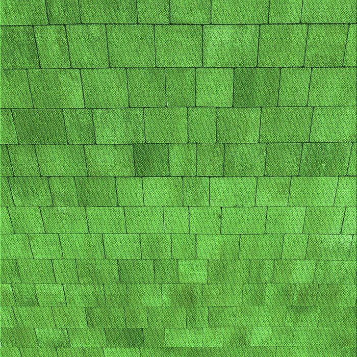 Patterned Dark Lime Green Rug, pat2177grn