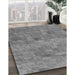 Machine Washable Transitional Gray Rug in a Family Room, wshpat2177gry