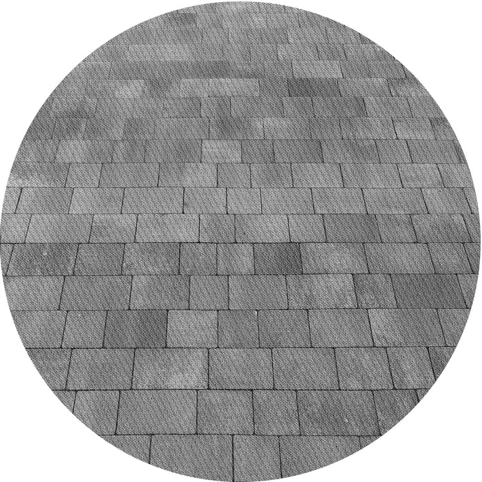 Square Patterned Gray Rug, pat2177gry