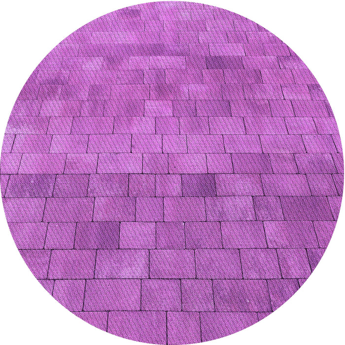 Square Machine Washable Transitional Bright Neon Pink Purple Rug in a Living Room, wshpat2177pur