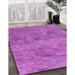 Patterned Bright Neon Pink Purple Rug in Family Room, pat2177pur