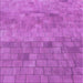 Round Patterned Bright Neon Pink Purple Rug, pat2177pur