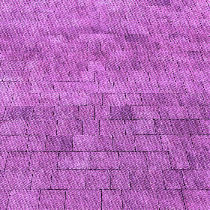 Round Machine Washable Transitional Bright Neon Pink Purple Rug, wshpat2177pur