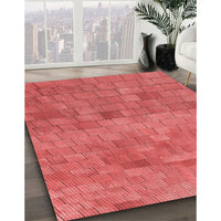 Patterned Red Rug, pat2177rd