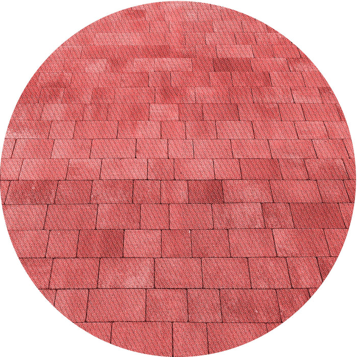 Square Patterned Red Rug, pat2177rd