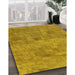 Patterned Dark Bisque Brown Rug in Family Room, pat2177yw