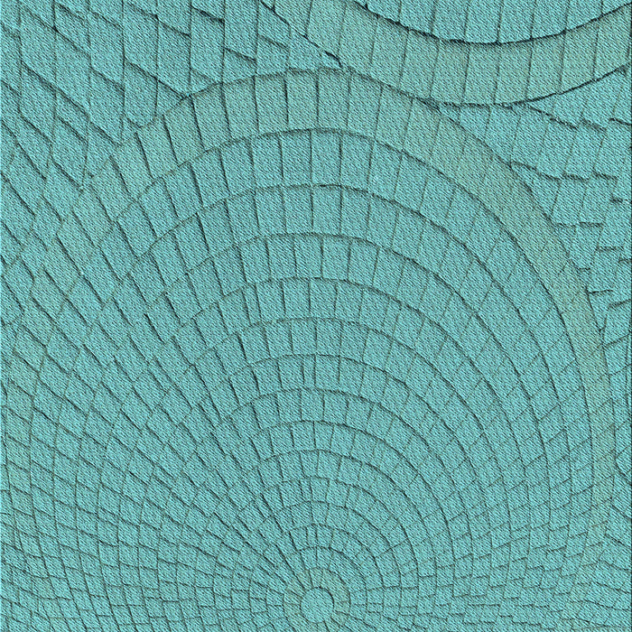 Patterned Deep-Sea Green Rug, pat2178lblu