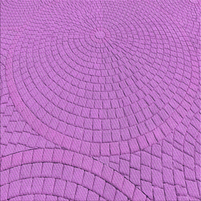 Round Machine Washable Transitional Violet Purple Rug, wshpat2178pur