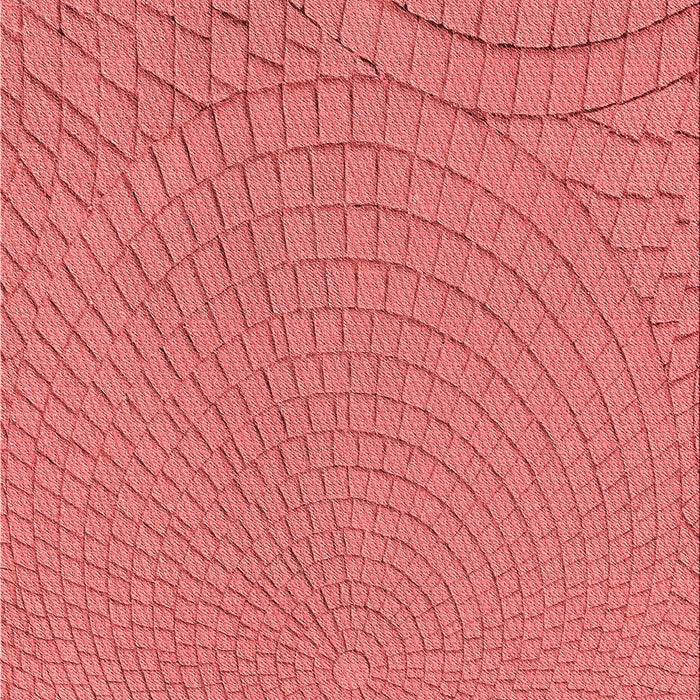 Patterned Fire Red Rug, pat2178rd