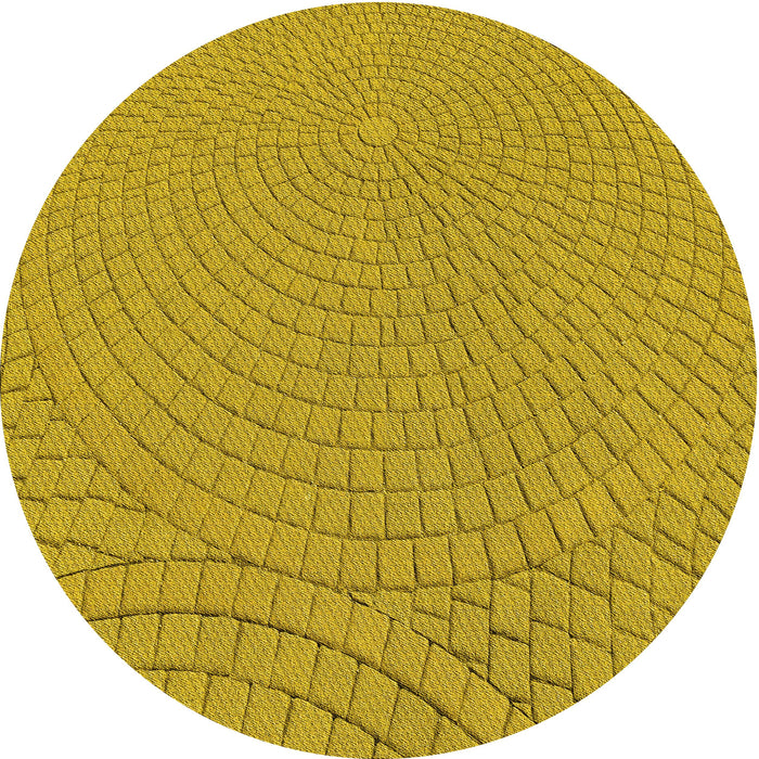 Square Machine Washable Transitional Dark Golden Brown Rug in a Living Room, wshpat2178yw
