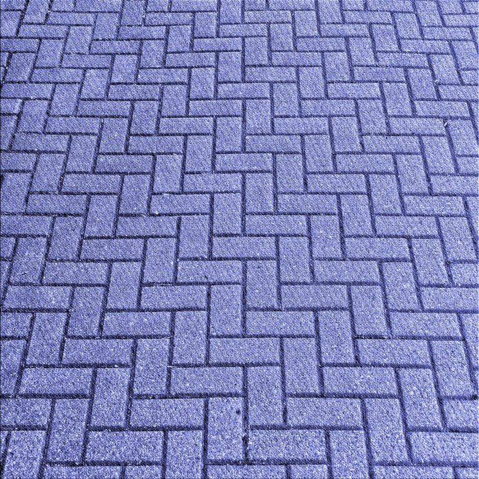 Round Patterned Denim Blue Rug, pat2179blu