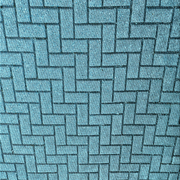 Machine Washable Transitional Diamond Blue Rug, wshpat2179lblu