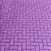 Round Machine Washable Transitional Violet Purple Rug, wshpat2179pur