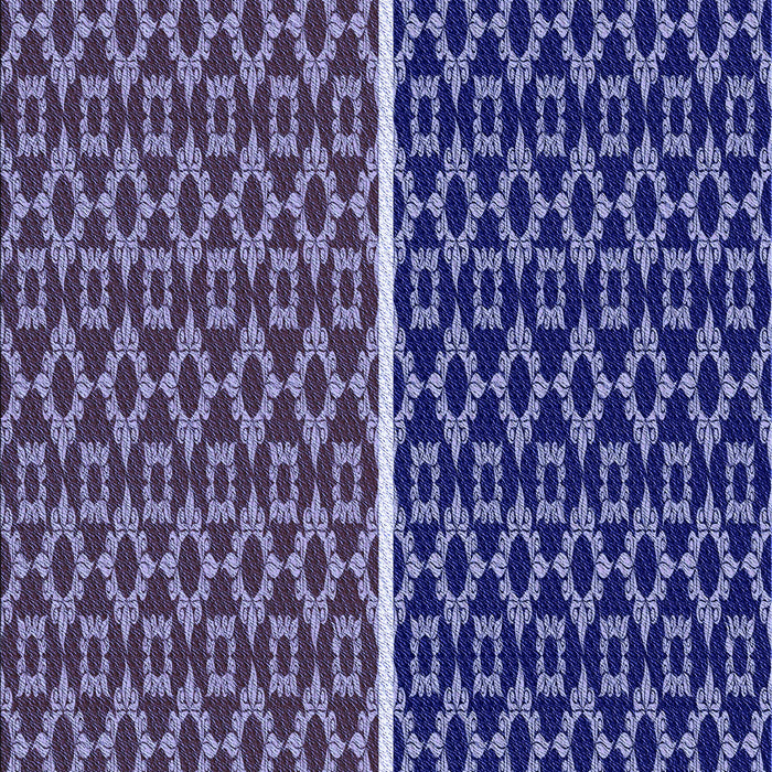 Patterned Denim Dark Blue Rug, pat218blu