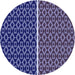 Square Patterned Denim Dark Blue Rug, pat218blu