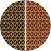 Square Patterned Deep Red Rug, pat218brn