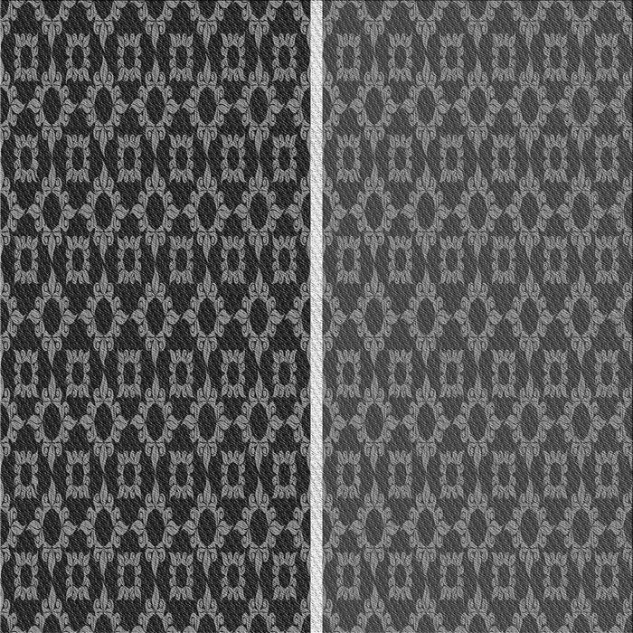 Round Machine Washable Transitional Gray Rug, wshpat218gry