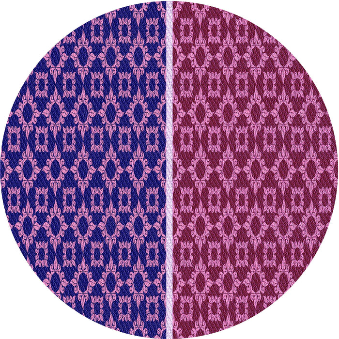 Square Patterned Purple Rug, pat218pur