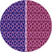 Square Patterned Purple Rug, pat218pur