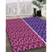 Patterned Purple Rug in Family Room, pat218pur