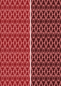 Machine Washable Transitional Red Rug, wshpat218rd