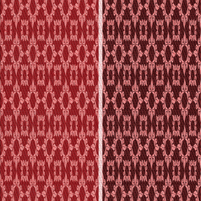 Patterned Red Rug, pat218rd