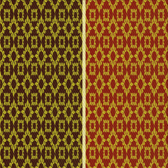 Round Patterned Crimson Red Rug, pat218yw