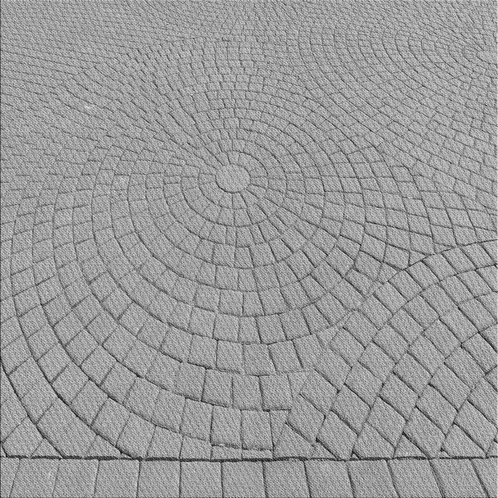 Round Machine Washable Transitional Cloud Gray Rug, wshpat2180gry