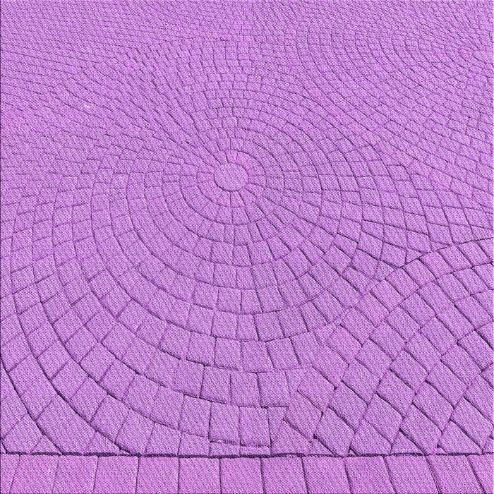 Round Patterned Violet Purple Rug, pat2180pur
