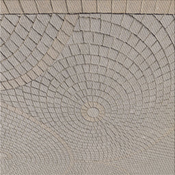 Sideview of Machine Washable Transitional Sandstone Brown Rug, wshpat2180