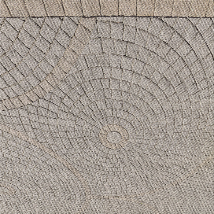 Sideview of Machine Washable Transitional Sandstone Brown Rug, wshpat2180