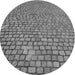 Square Patterned Gray Rug, pat2181gry