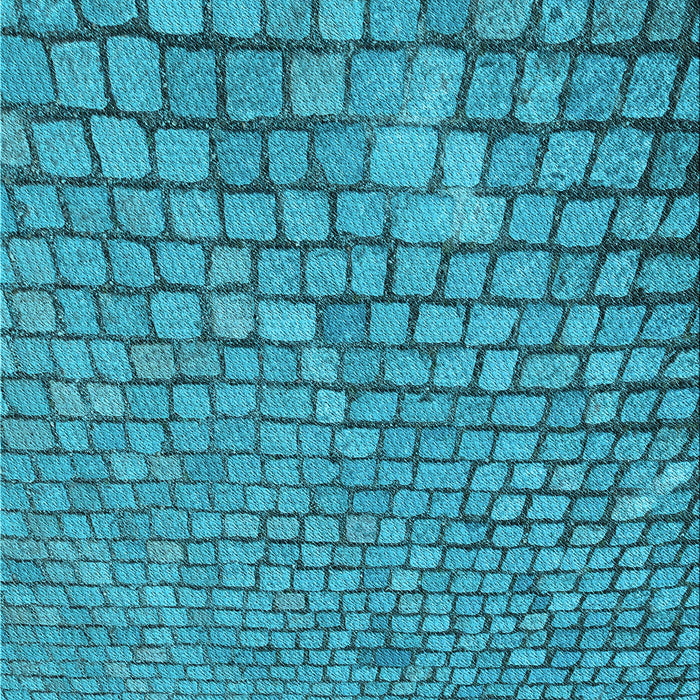 Machine Washable Transitional Dark Cyan Green Rug, wshpat2181lblu