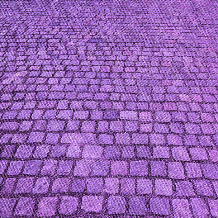 Round Patterned Purple Rug, pat2181pur