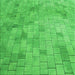 Round Patterned Neon Green Rug, pat2182grn