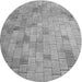 Square Patterned Cloud Gray Rug, pat2182gry