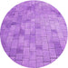 Square Machine Washable Transitional Violet Purple Rug in a Living Room, wshpat2182pur