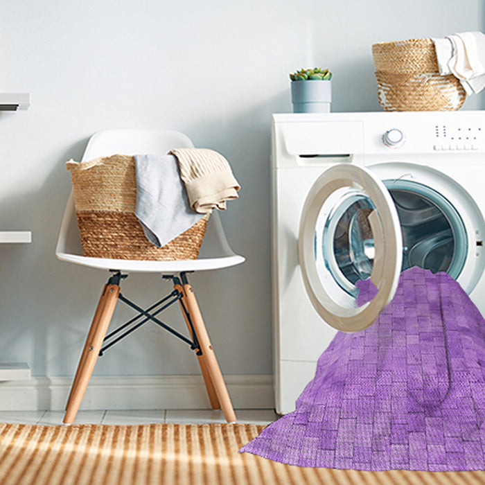 Machine Washable Transitional Violet Purple Rug in a Washing Machine, wshpat2182pur