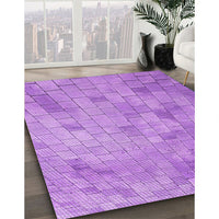 Patterned Violet Purple Rug, pat2182pur