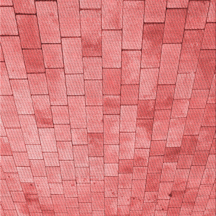 Patterned Fire Red Rug, pat2182rd