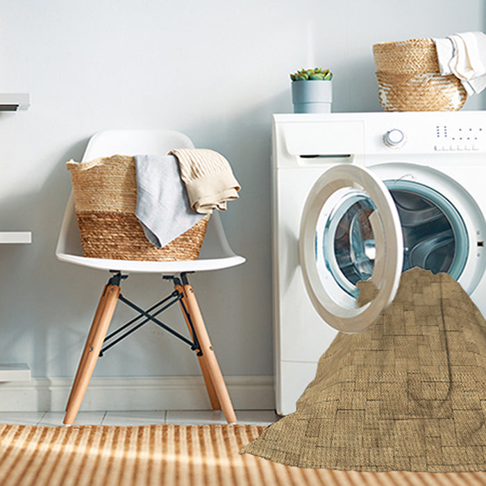 Machine Washable Transitional Yellow Orange Rug in a Washing Machine, wshpat2183brn