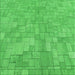 Round Patterned Neon Green Rug, pat2183grn