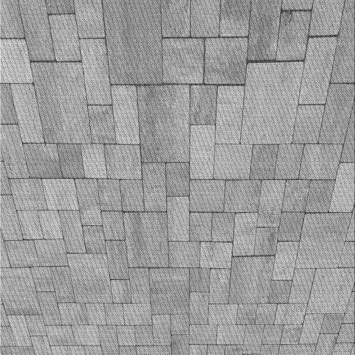 Machine Washable Transitional Cloud Gray Rug, wshpat2183gry