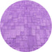 Square Machine Washable Transitional Violet Purple Rug in a Living Room, wshpat2183pur