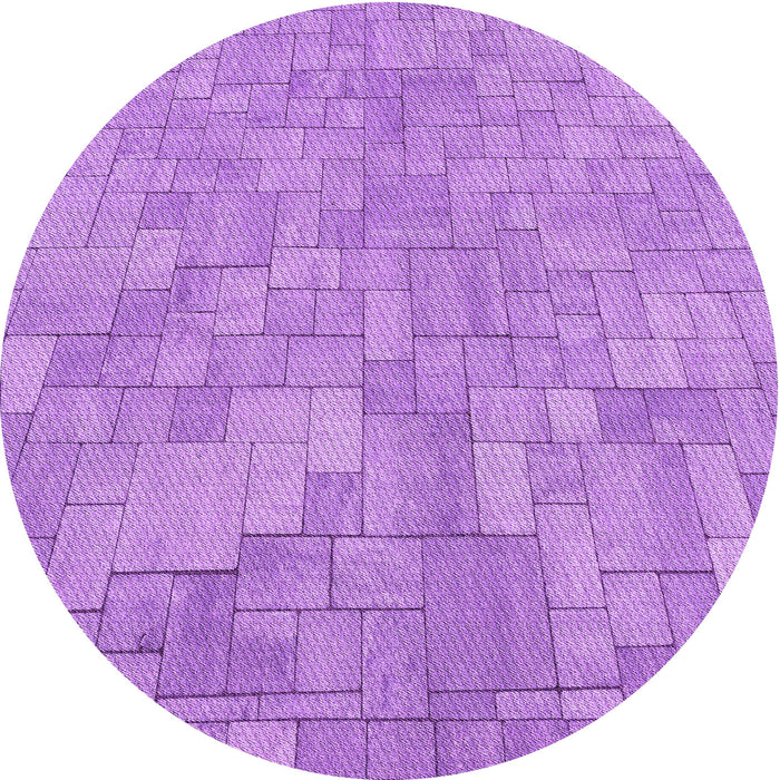 Square Patterned Violet Purple Rug, pat2183pur