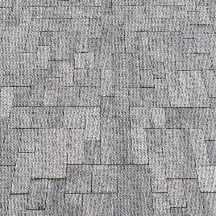 Machine Washable Transitional Smokey Gray Rug, wshpat2183