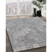 Machine Washable Transitional Smokey Gray Rug in a Family Room, wshpat2183