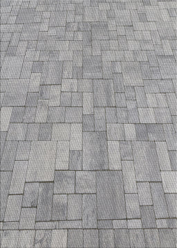 Patterned Smokey Gray Novelty Rug, pat2183